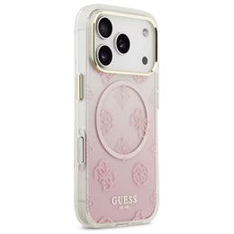 GUESS MagSafe Handyhülle für iPhone 17 Pro Max – Pink Spiegel Design