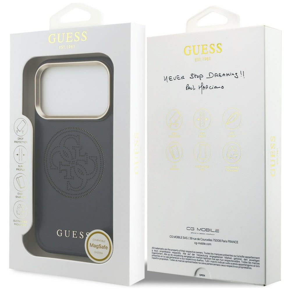 Guess 4G MagSafe Hülle Blau für iPhone 17 Pro Max