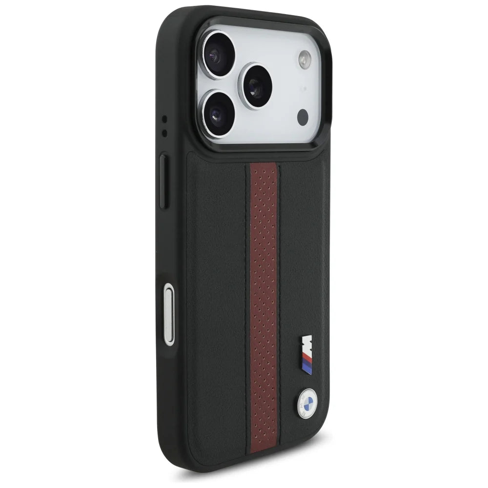 BMW Leder Case mit MagSafe – Sport Design für iPhone 17 Pro Max