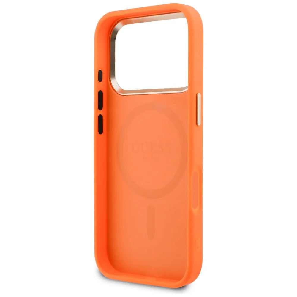 Guess 4G MagSafe Hülle Orange für iPhone 17 Pro Max