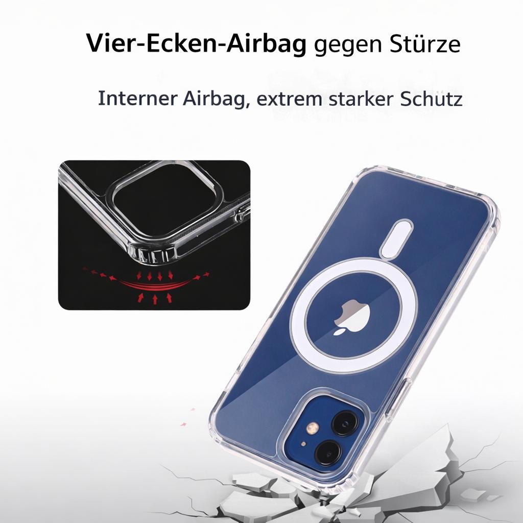 iPhone transparente MagSafe Hülle stoßfest