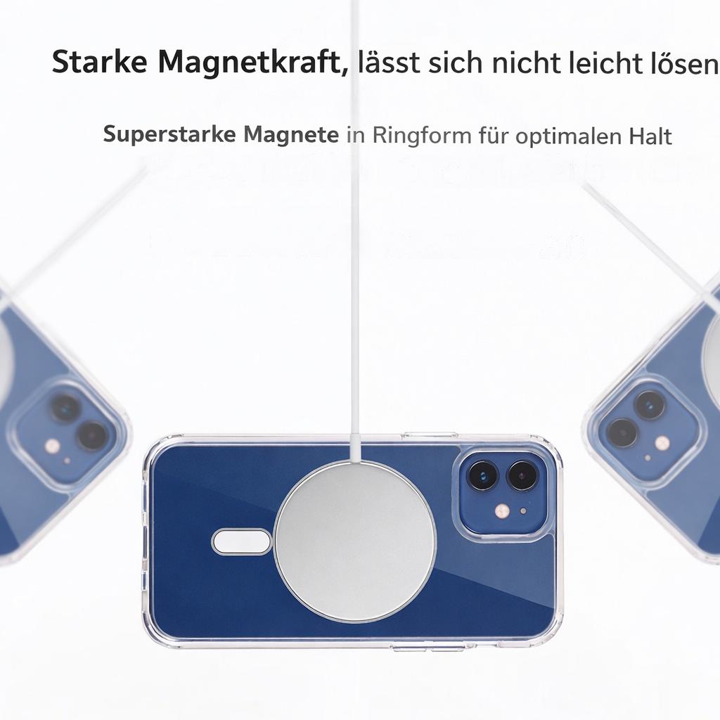 iPhone transparente MagSafe Hülle stoßfest
