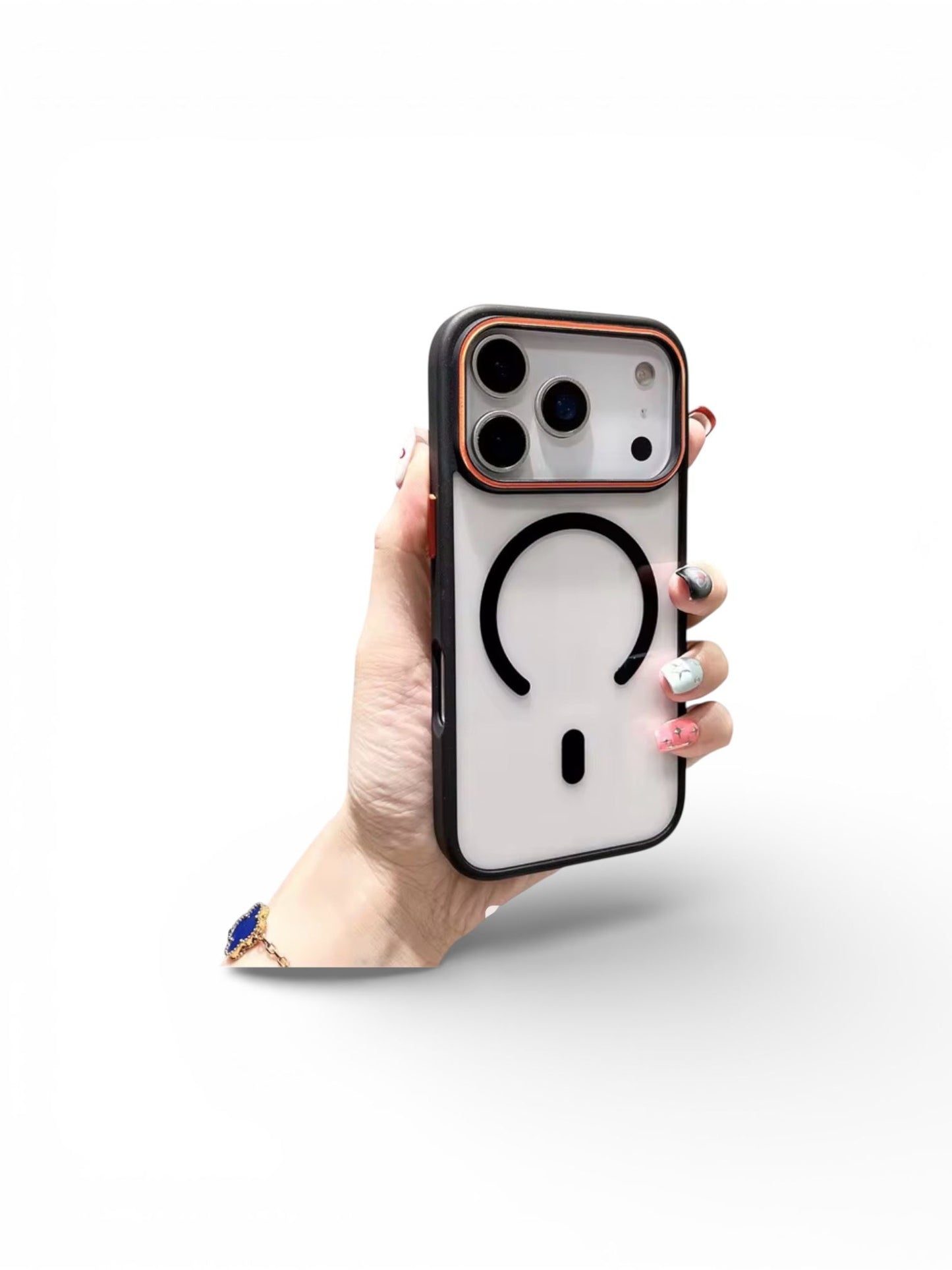 Transparente MagSafe iPhone-Hülle  (ohne Kameraschutz)